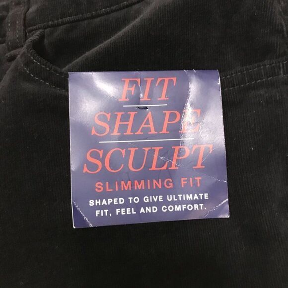 Chaps Fit Shape Sculpt Black Velvet pants size 20W/20t/42 nwt - Picture 3 of 6